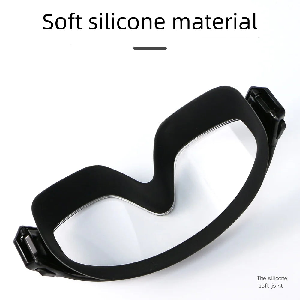 Adult Large Frame Swimming Goggles With Earplugs, Male And Female, Professional, High-definition, Anti Fog, Silicone
