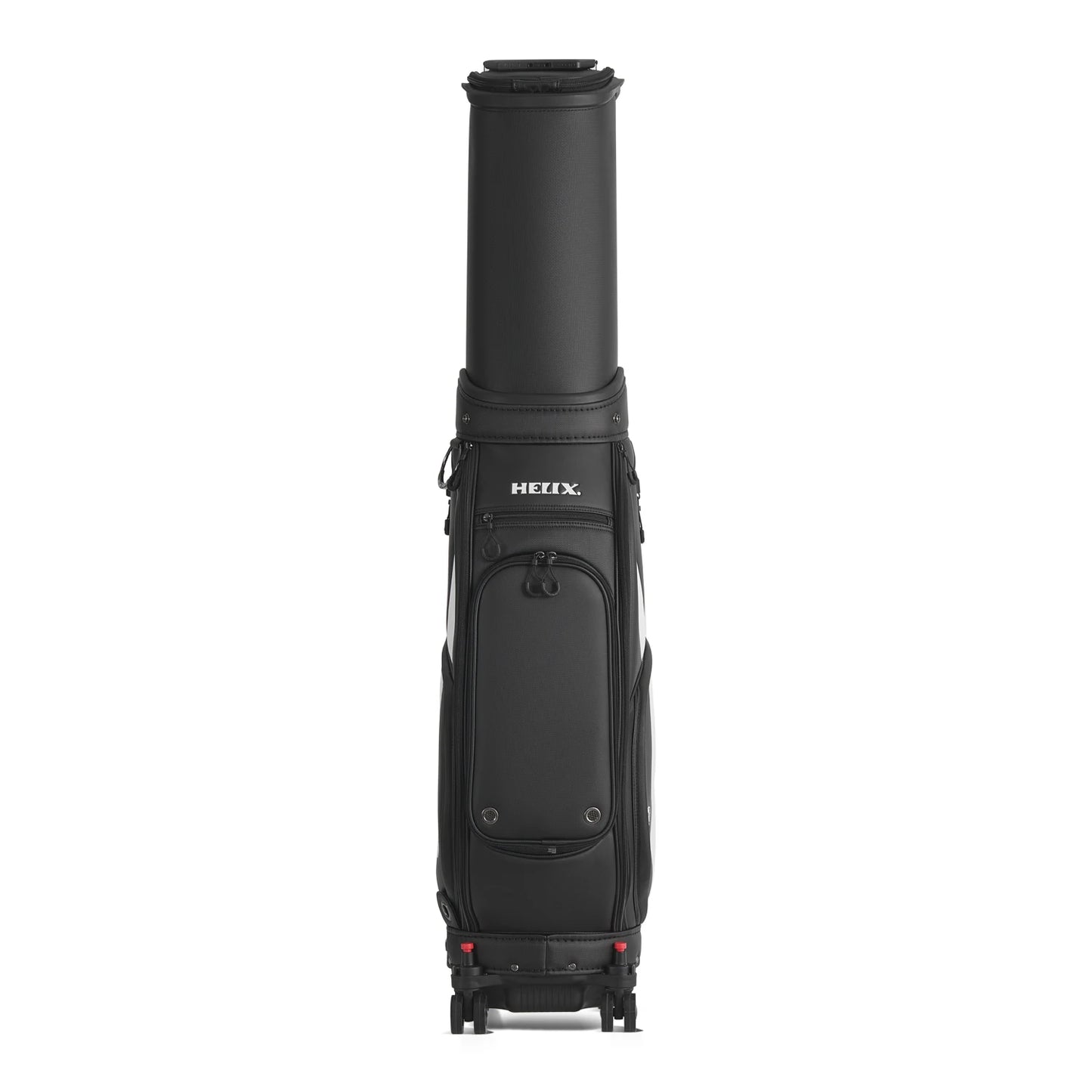 HELIX Golf Bag with 4 Wheels and Protective Retractable Cover Golf Travel Bag Durable