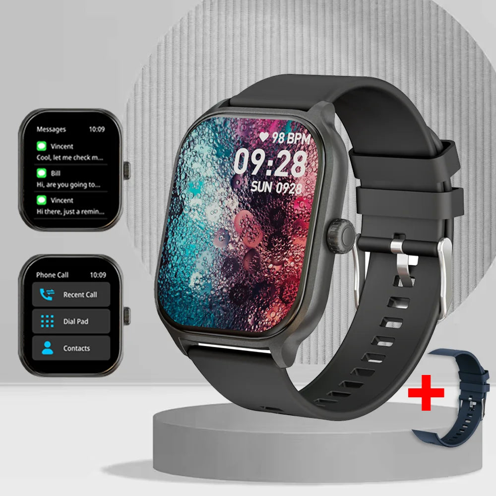 LAXASFIT 2025 New Smart Watch Bluetooth Call Men Women Watch Voice Assistant 100+ Sports Smart Watch for Android IOS