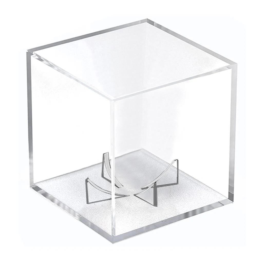 Clear Baseball Box Display Acrylic Transparent Baseball Showcase Square Dustproof UV Protection Perfit For Memorable Collection
