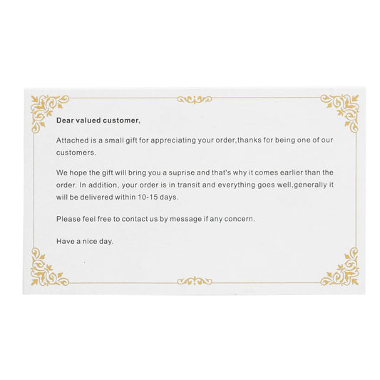 Customer Gift Card Fashion Thank You Postcard Exquisite Art Crafts Elegant Multi-function Creative Funny Packaging Decoration