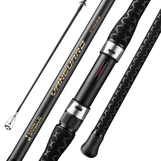 J-BARZILLAI VANGUARD Carbon Surf Spinning Fishing Rod, Ultra-Light High-Sensitivity Graphite Pole Saltwater/Onshore Surf Fishing