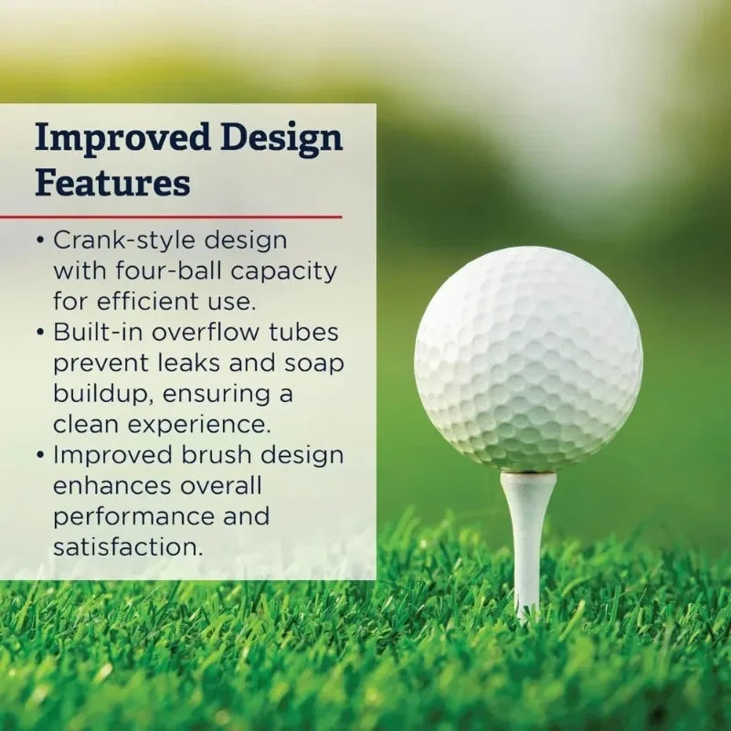 Discount Classic Ball Washer   4 Ball Capacity Golf Ball Cleaner | Improved Brush Design, Available in 7 Colors
