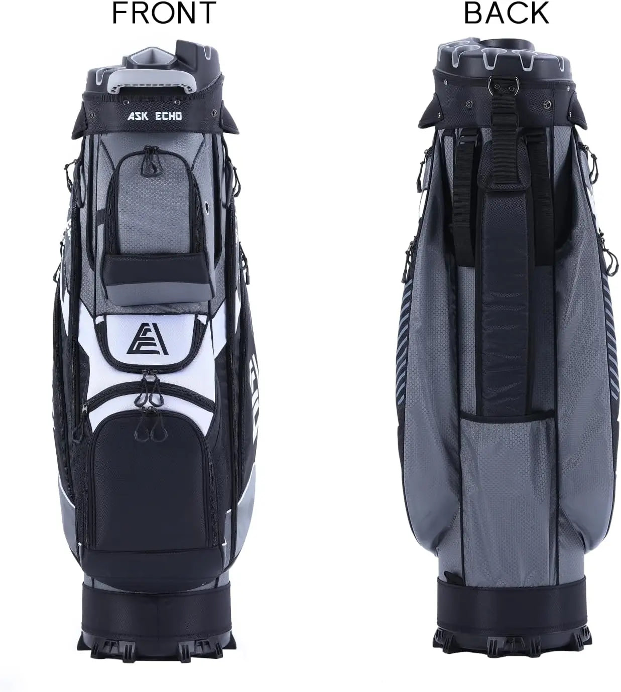 T-Lock Golf Cart Bag with 14 Way Organizer Divider Top, Premium Cart Bag with Handles and Rain Cover for Men