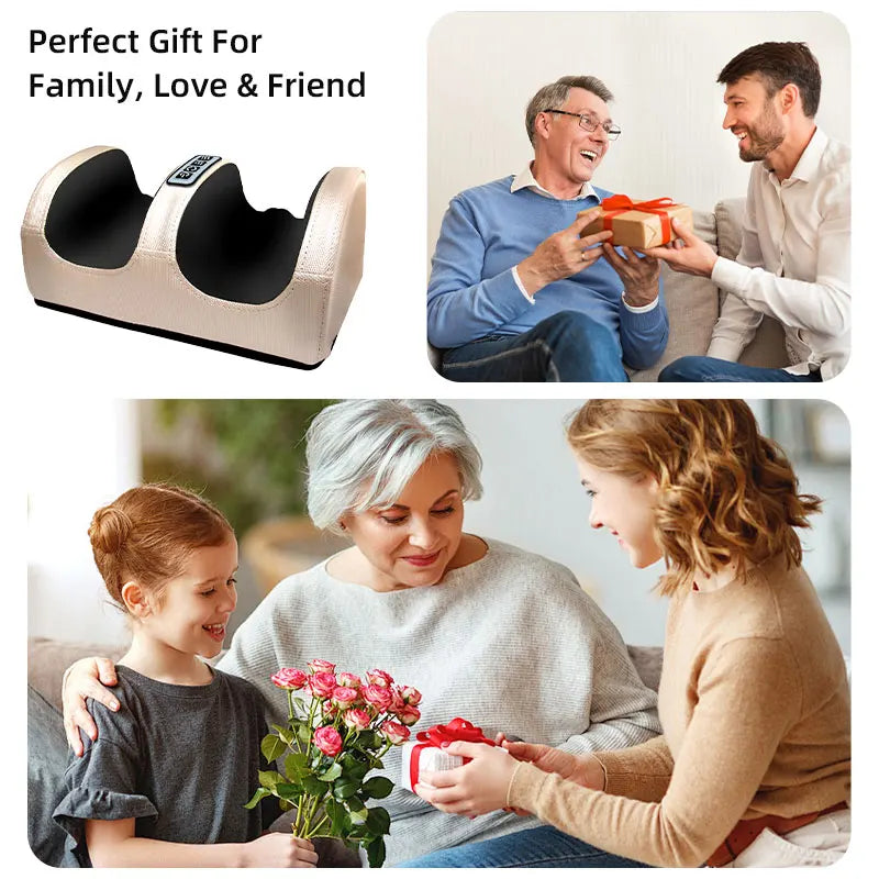 Heated Vibrating Foot Bottom Massager Gift for Parents Health And Wellness Foot Care Device