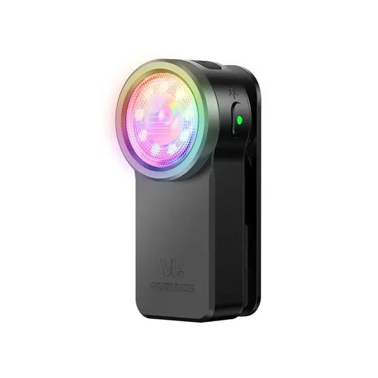Wurkkos HD03 680LM Mini Clip Light USB Rechargeable Pocket Flashlight Spotlight/Floodlight Portable RGB Torch with Magnet