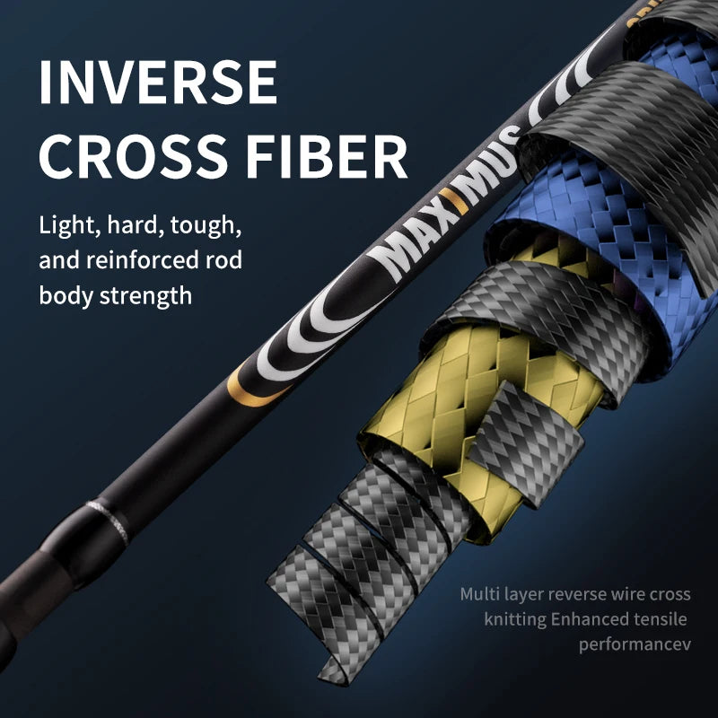 MAXIMUS Freshwater Saltwater Carp Bass Lure Fishing Rod Spinning Casting FUJI guide Fishing Rod SEA GUIDE