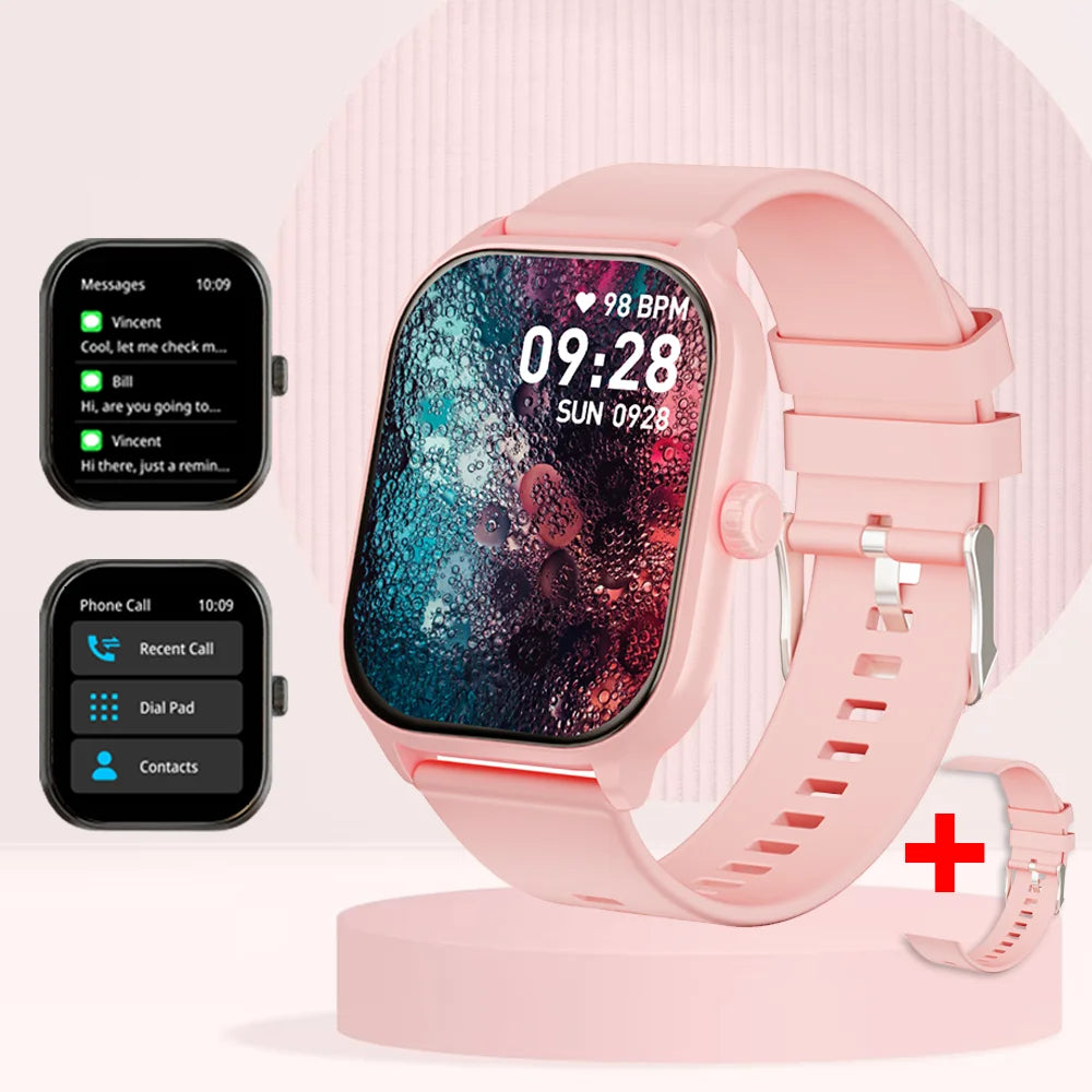 LAXASFIT 2025 New Smart Watch Bluetooth Call Men Women Watch Voice Assistant 100+ Sports Smart Watch for Android IOS