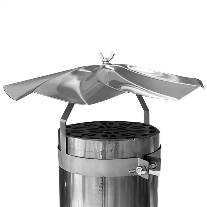 Stainless Steel Wood Stove Chimney Cap Camping Firewood Stove Rain Hat Outdoor Roof Stove Pipe Protection Cone Hat For Camping