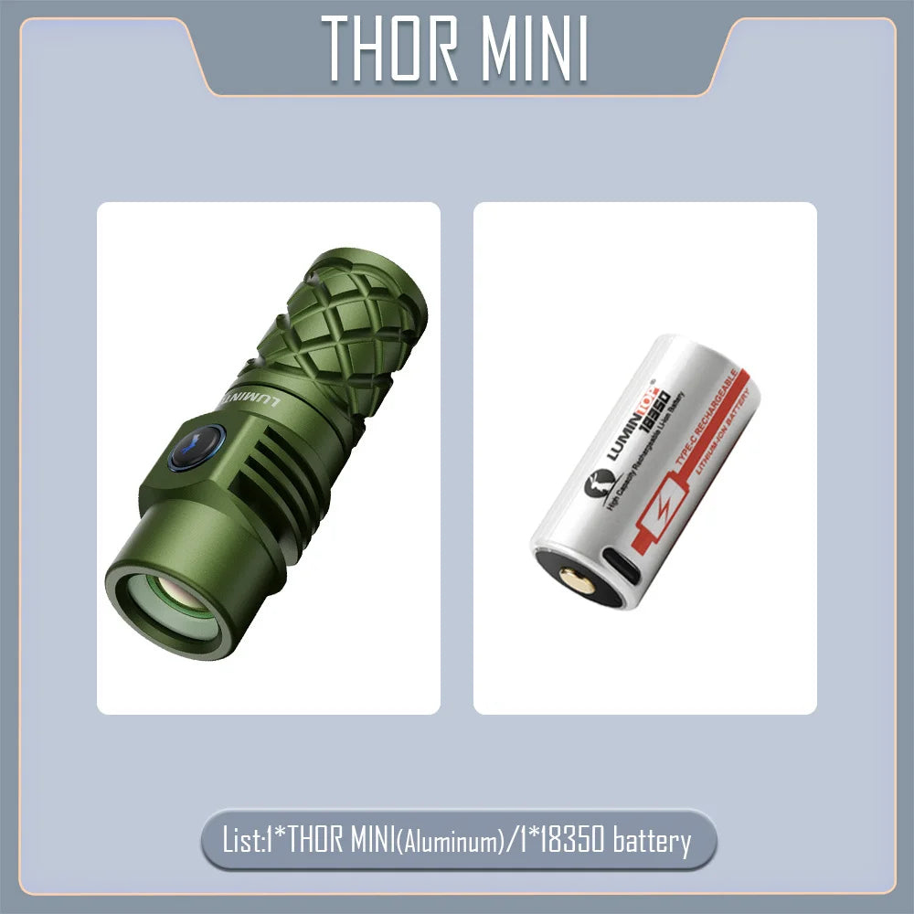Lumintop THOR MINI lep Flashlight 700m Long range flashlight with USB TYPE C rechargeable outdoor searching flashlight