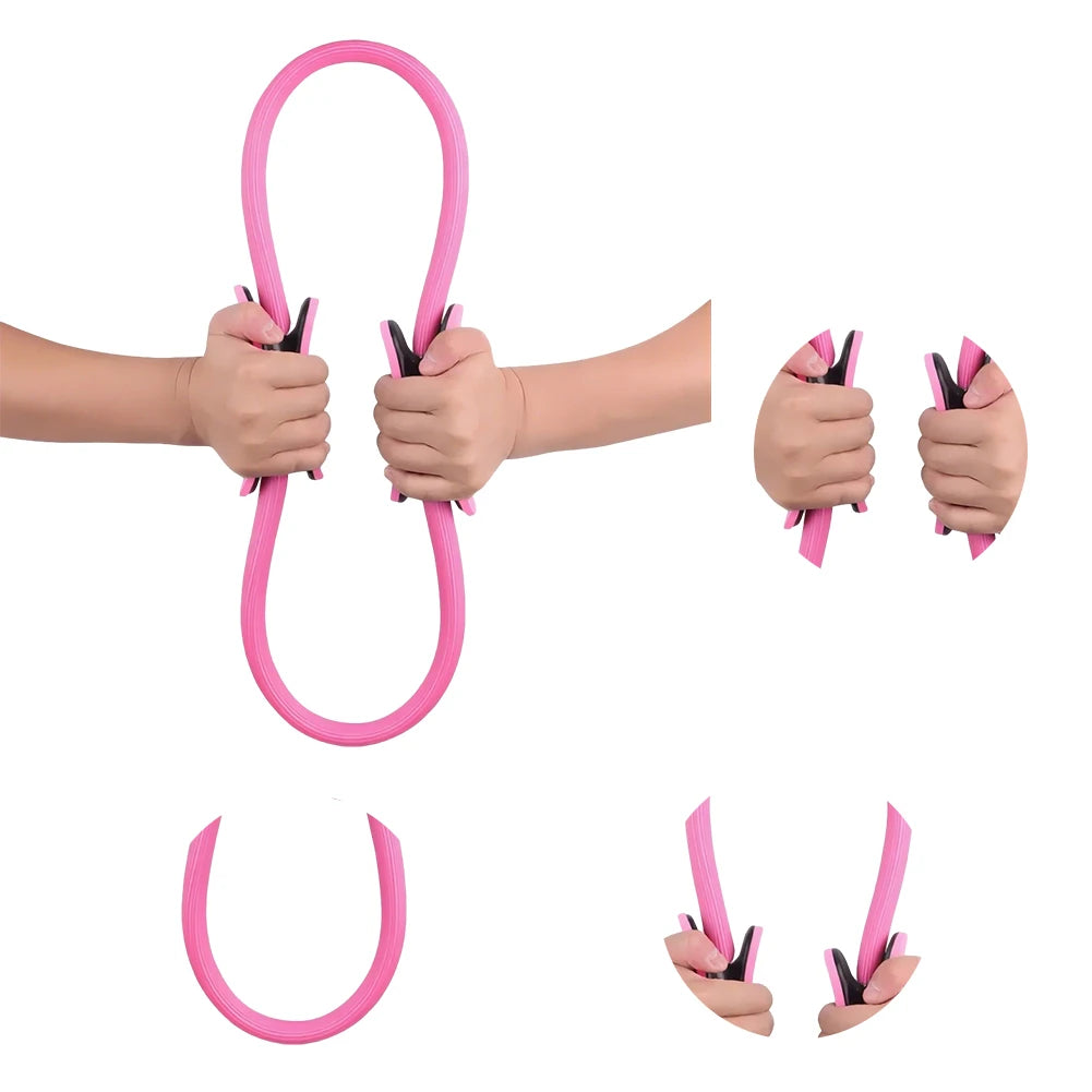 Yoga Fitness Ring Pilates Flexible Resistance Fitness Circle Women Girl Exercise Postpartum Training Ring For Pilates Equipment