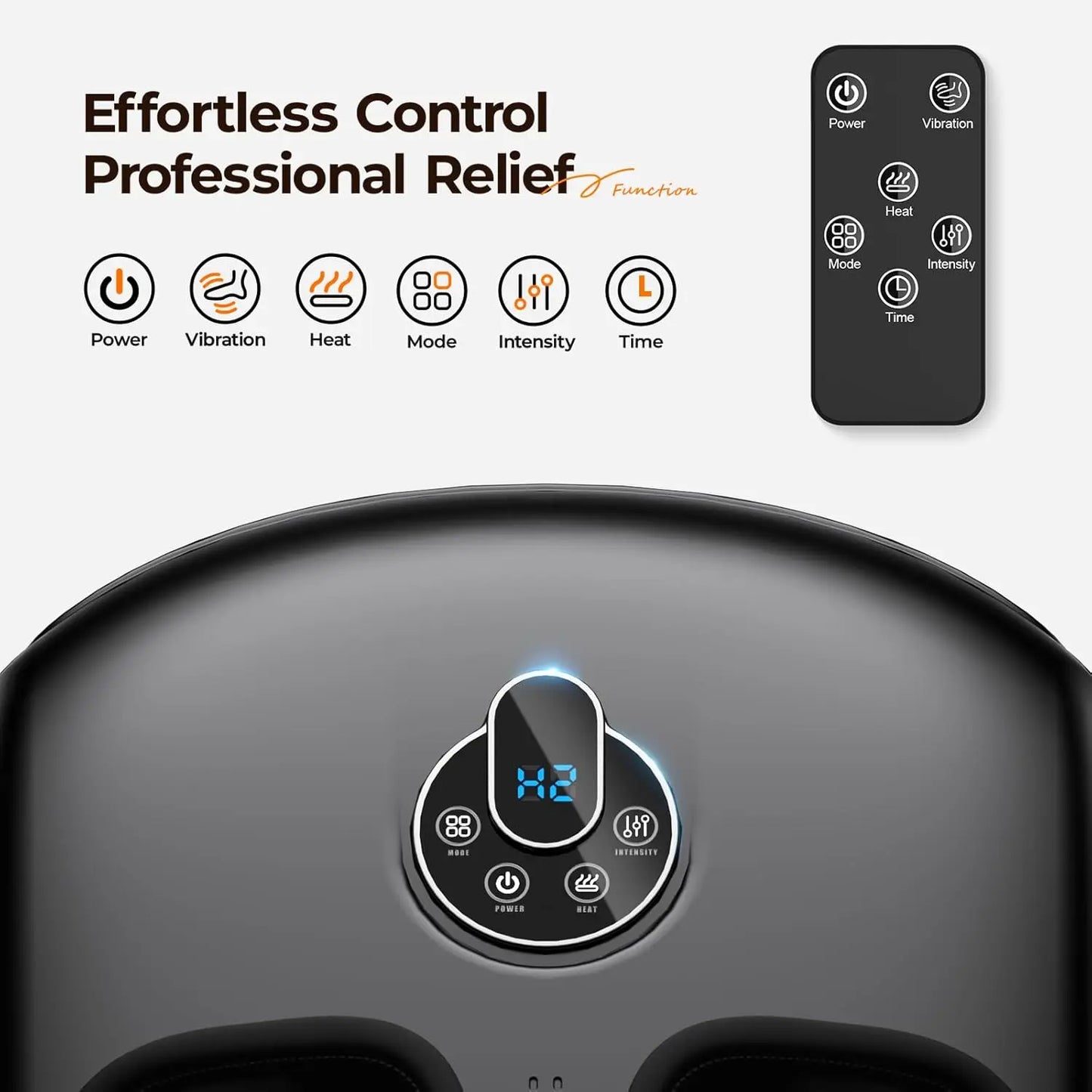 Shiatsu Foot Massager Heat Compression Vibration 4 Modes 5 Intensities Home Spa Gift Fully Wrapped Foot Care Health Machine