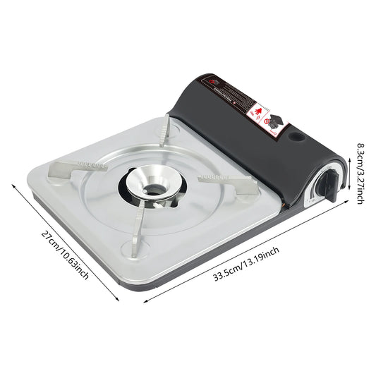 3500w Portable Gas Stove Adjustable Single Burner Camping Gas Stove Butane Camping for Indoor Outdoor Cooking Hiking Picnic