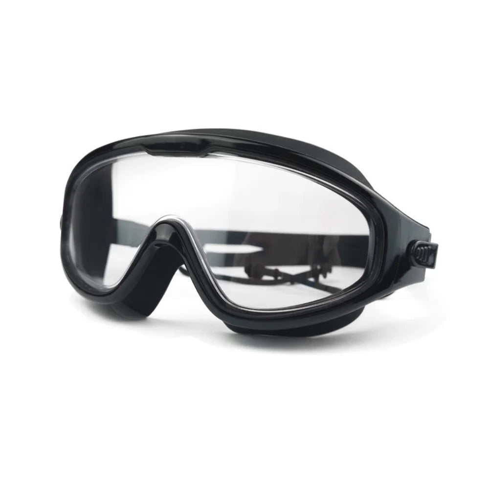 Adult Large Frame Swimming Goggles With Earplugs, Male And Female, Professional, High-definition, Anti Fog, Silicone