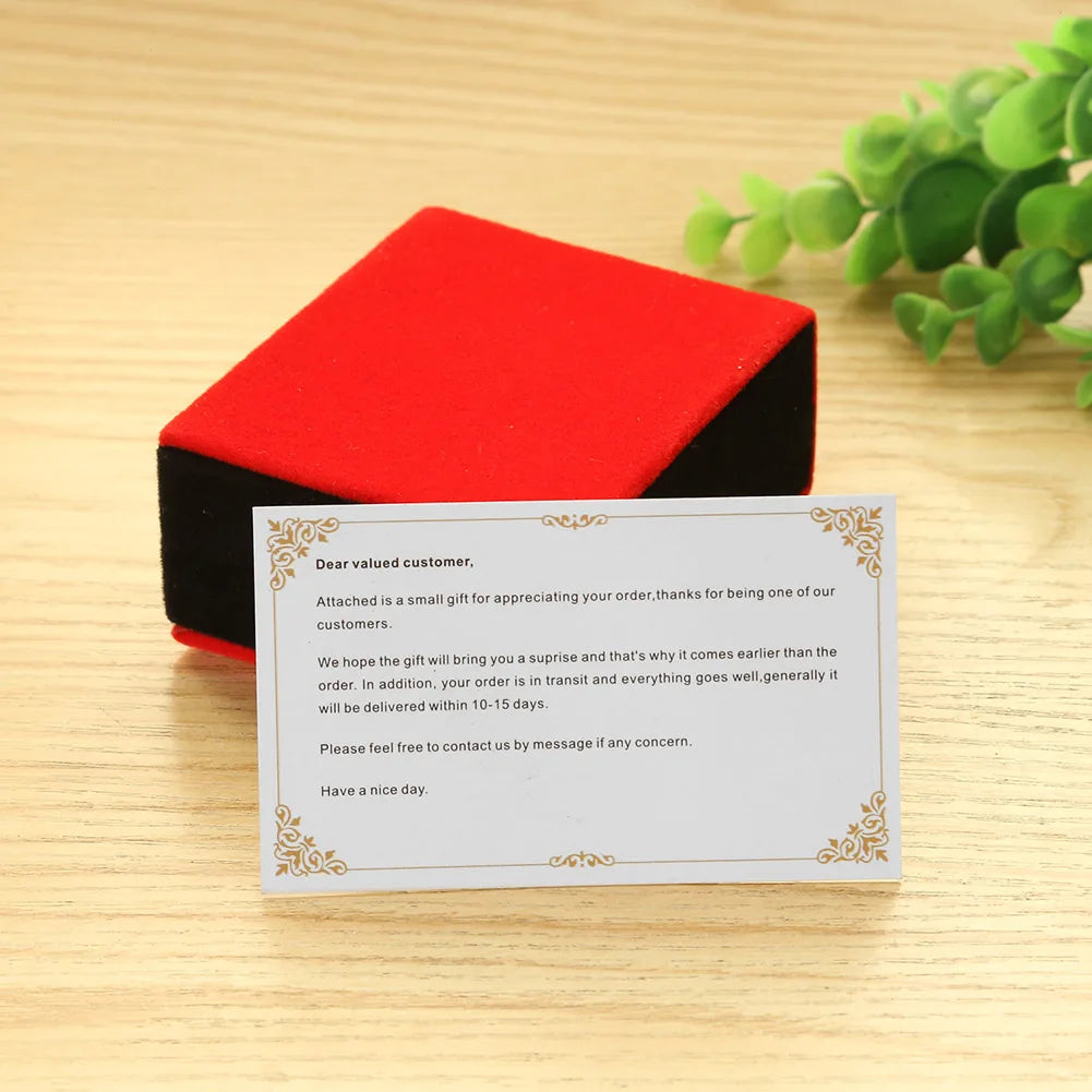 Customer Gift Card Fashion Thank You Postcard Exquisite Art Crafts Elegant Multi-function Creative Funny Packaging Decoration