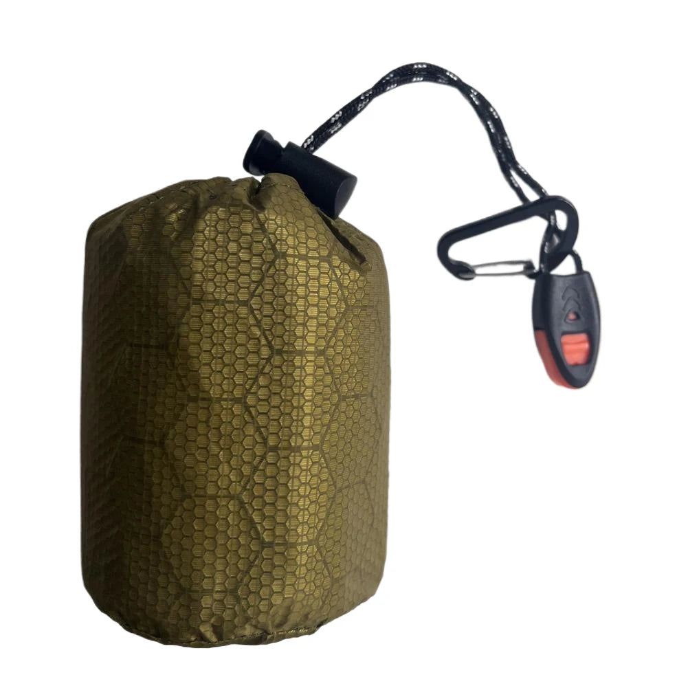 Emergency Thermal Sleeping Bag Portable Survival Blanket PE Aluminum Film Warm Windproof Waterproof for Camping Hiking Outdoor