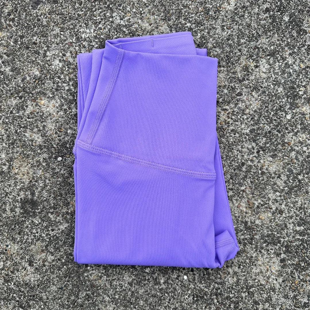 Solid Color Back Waist Pocket High Waist Yoga Legging Women Sport Cropped Pants Butter Athletic Gym Comprehensive Training Jog