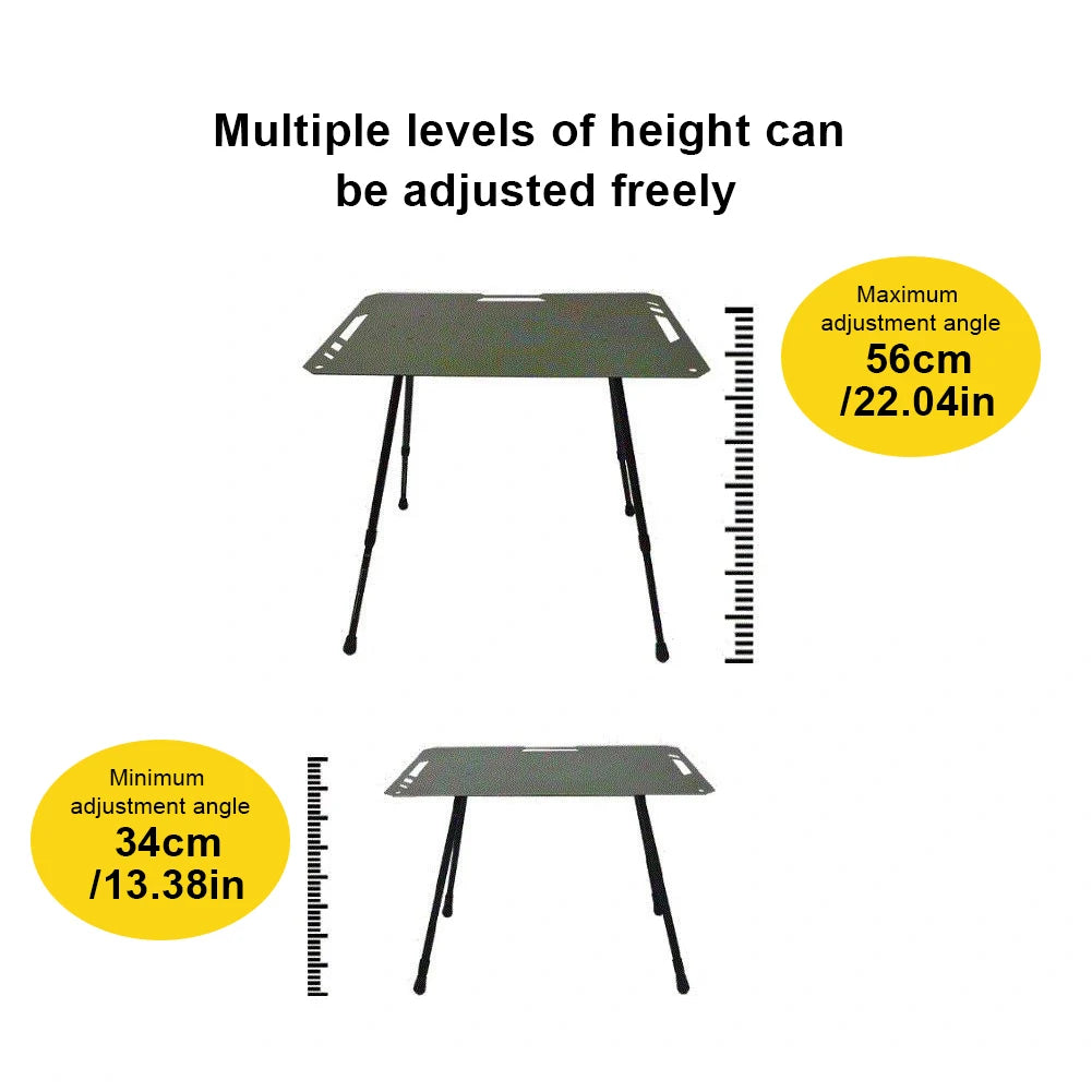 Foldable Camping Table Legs Metal Workbench Legs Adjustable Height Coffee Table Legs DIY Camping Equipment Outdoor Travel