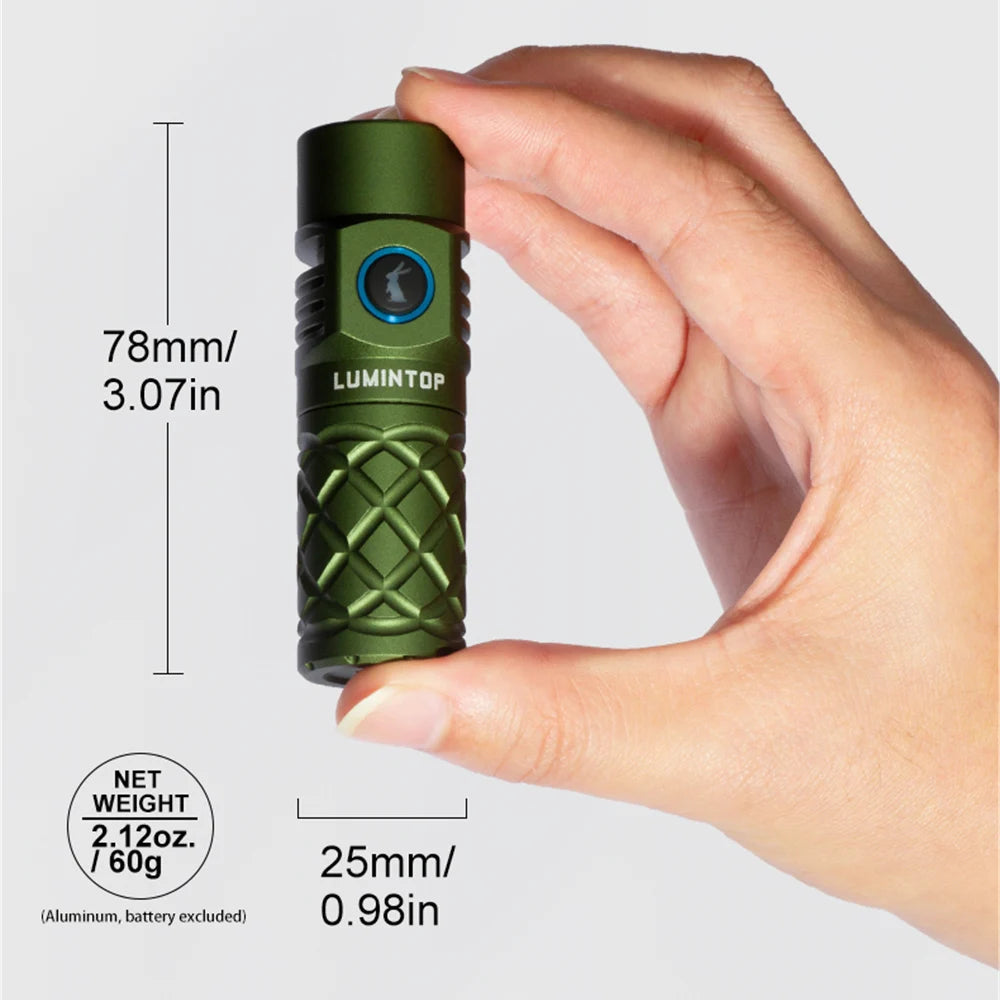 Lumintop THOR MINI lep Flashlight 700m Long range flashlight with USB TYPE C rechargeable outdoor searching flashlight
