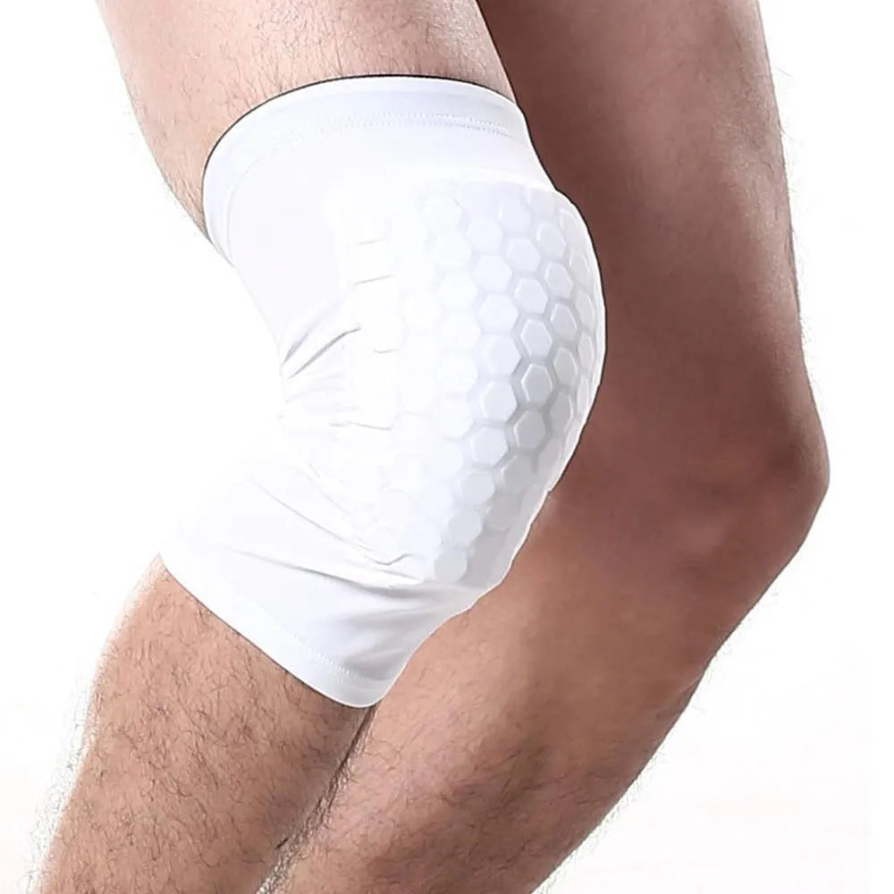 WOSWEIR Honeycomb Design Knee Pad Protector Compression Leg Sleeve for Basketball And Volleyball Knee Support Brace