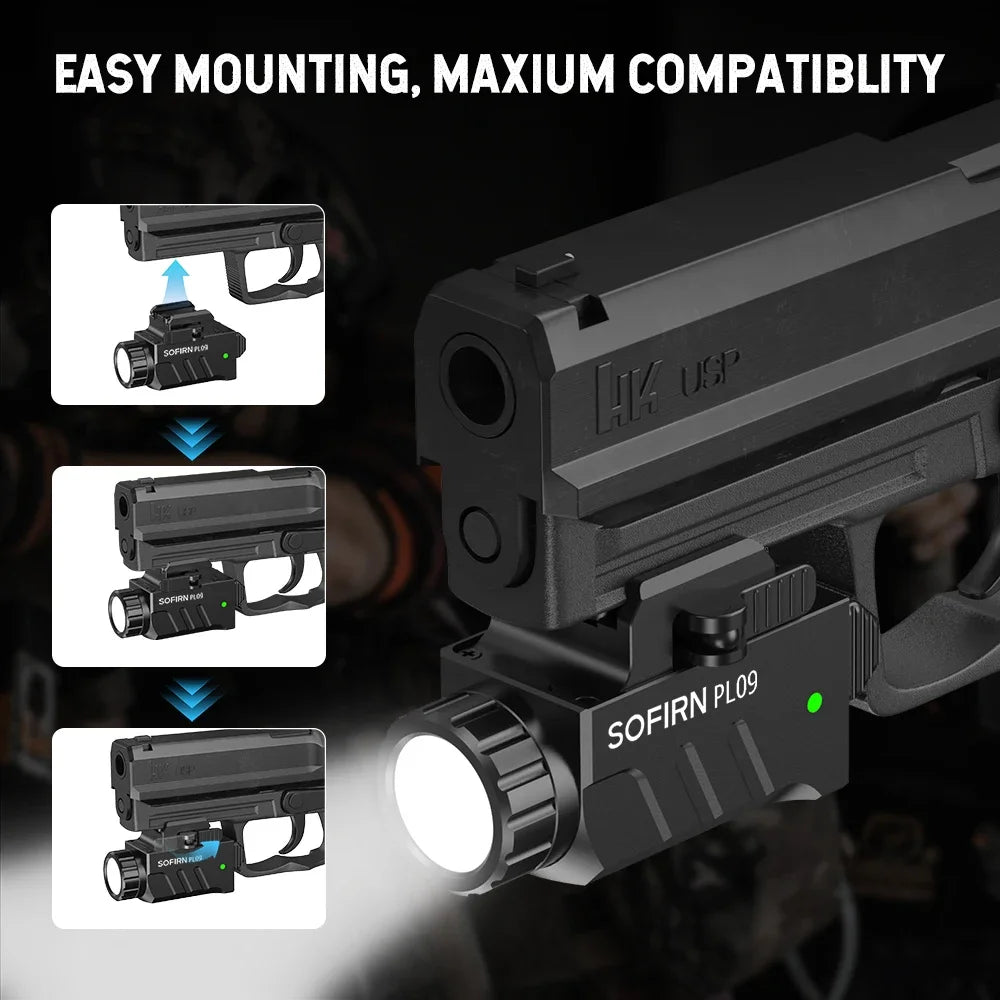 SOFIRN PL09 SST40 Tactical Flashlight Rechargeable Light 1600lm  Led light weight High Lumen with Strobe Mode