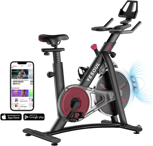 S3 Black Exercise Bike For Home Smart White Cycling Bike Magnetic Resistance For Gym Electric Stationary