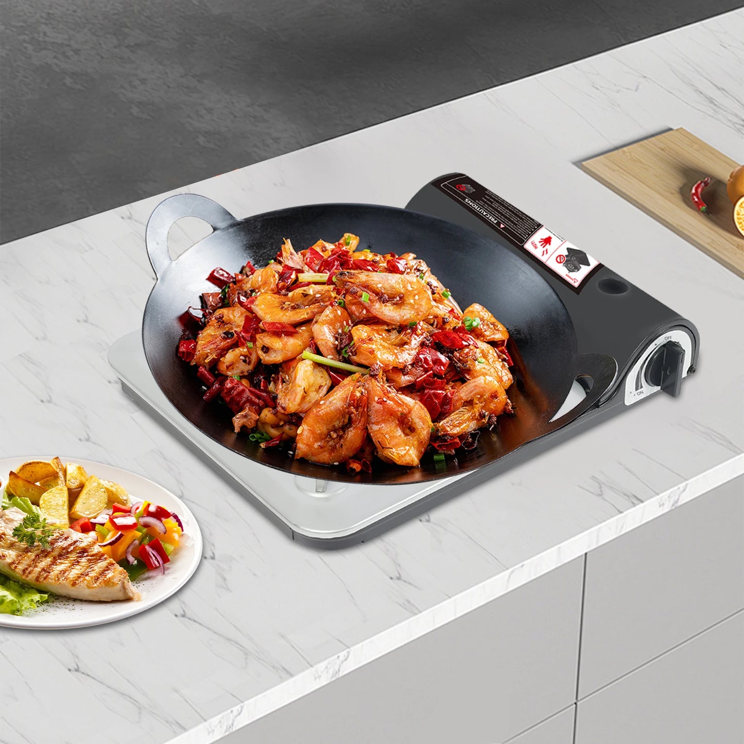 3500w Portable Gas Stove Adjustable Single Burner Camping Gas Stove Butane Camping for Indoor Outdoor Cooking Hiking Picnic