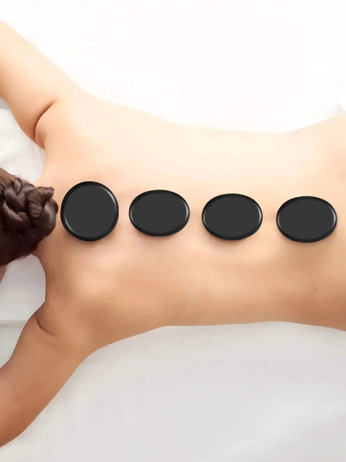 20PCS Lava Natural Stone Hot Stone Therapy Beauty Stones Massage Spa Rock Basalt Stone Health Care Tool