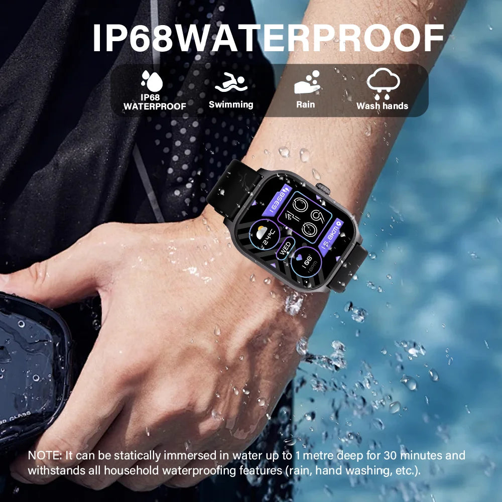LAXASFIT 2025 New Smart Watch Bluetooth Call Men Women Watch Voice Assistant 100+ Sports Smart Watch for Android IOS