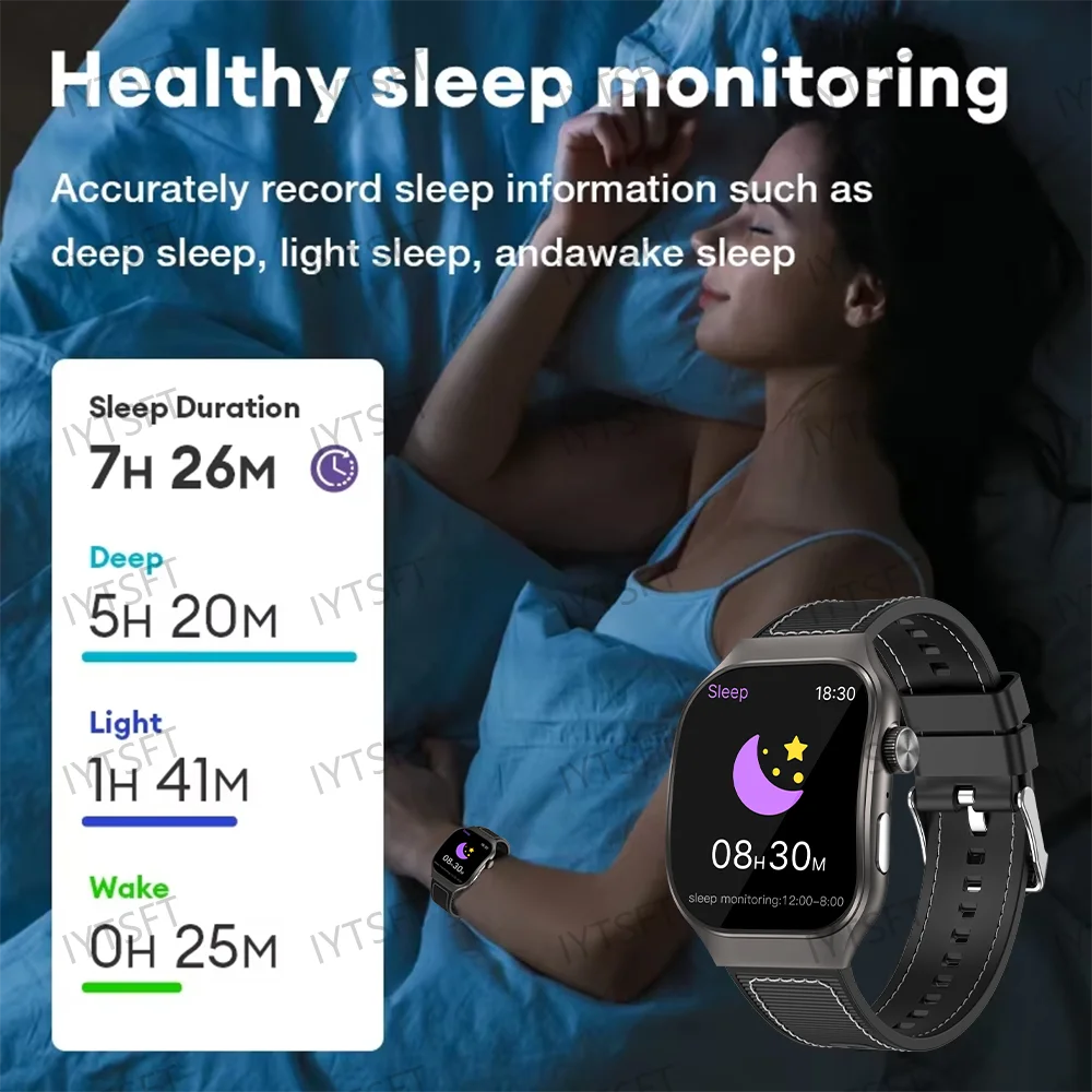 LAXASFIT 1.83-inch Curved Screen Women's Smart Watch Bluetooth Calling Customizable Watch Faces Men's Sports Smartwatch