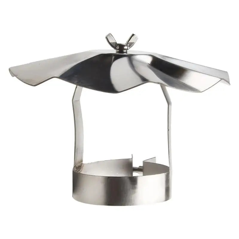 Stainless Steel Wood Stove Chimney Cap Camping Firewood Stove Rain Hat Outdoor Roof Stove Pipe Protection Cone Hat For Camping