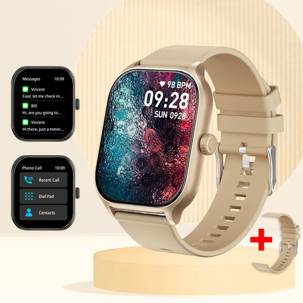 LAXASFIT 2025 New Smart Watch Bluetooth Call Men Women Watch Voice Assistant 100+ Sports Smart Watch for Android IOS