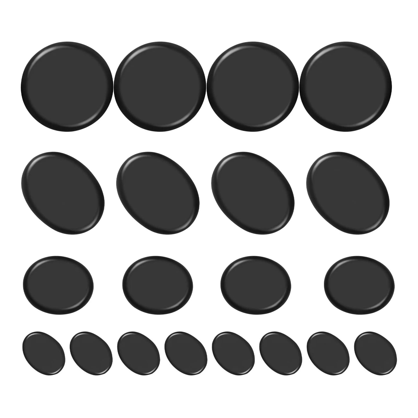20PCS Lava Natural Stone Hot Stone Therapy Beauty Stones Massage Spa Rock Basalt Stone Health Care Tool