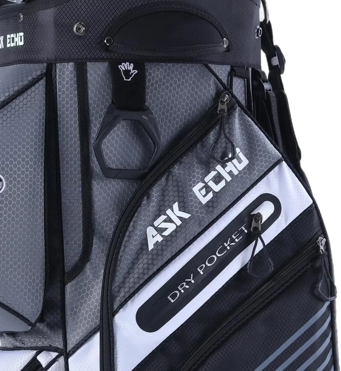 [Discounted Price, Hot Sale!]T-Lock Golf Cart Bag with 14 Way Organizer Divider Top, Premium Cart Bag with Handles and Rain Cove