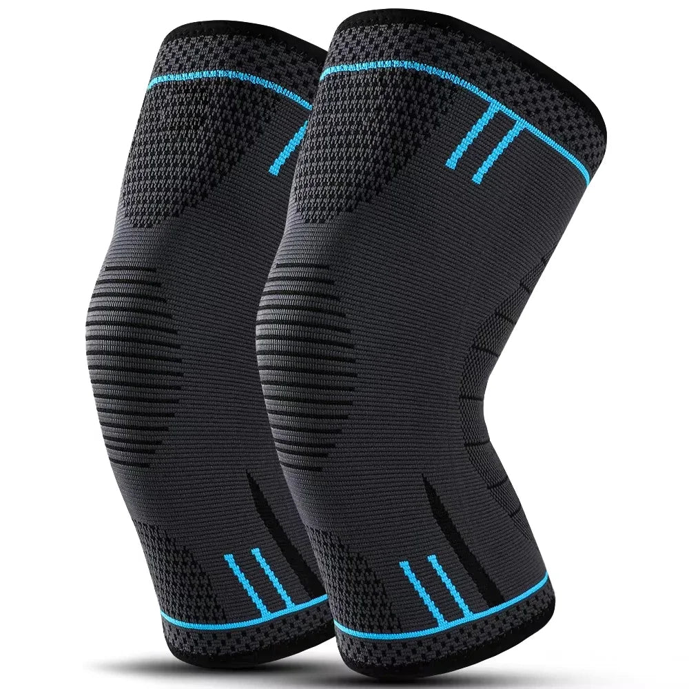 1PCS Compression Knee Support Sleeve Elastic Breathable Nylon Knee Pads Brace Gym Sports Protector Basketball Volleyball Running