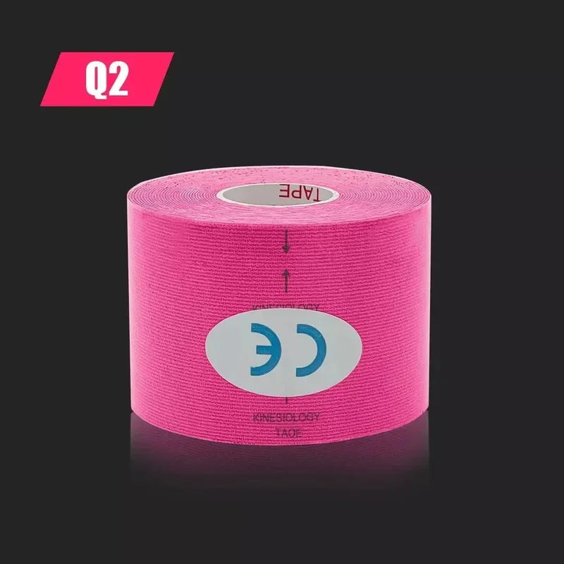 1/2Pcs Muscle Tape Sports Tape Kinesiology Tape Cotton Elastic Adhesive Muscle Bandage Care Physio Strain Injury Support