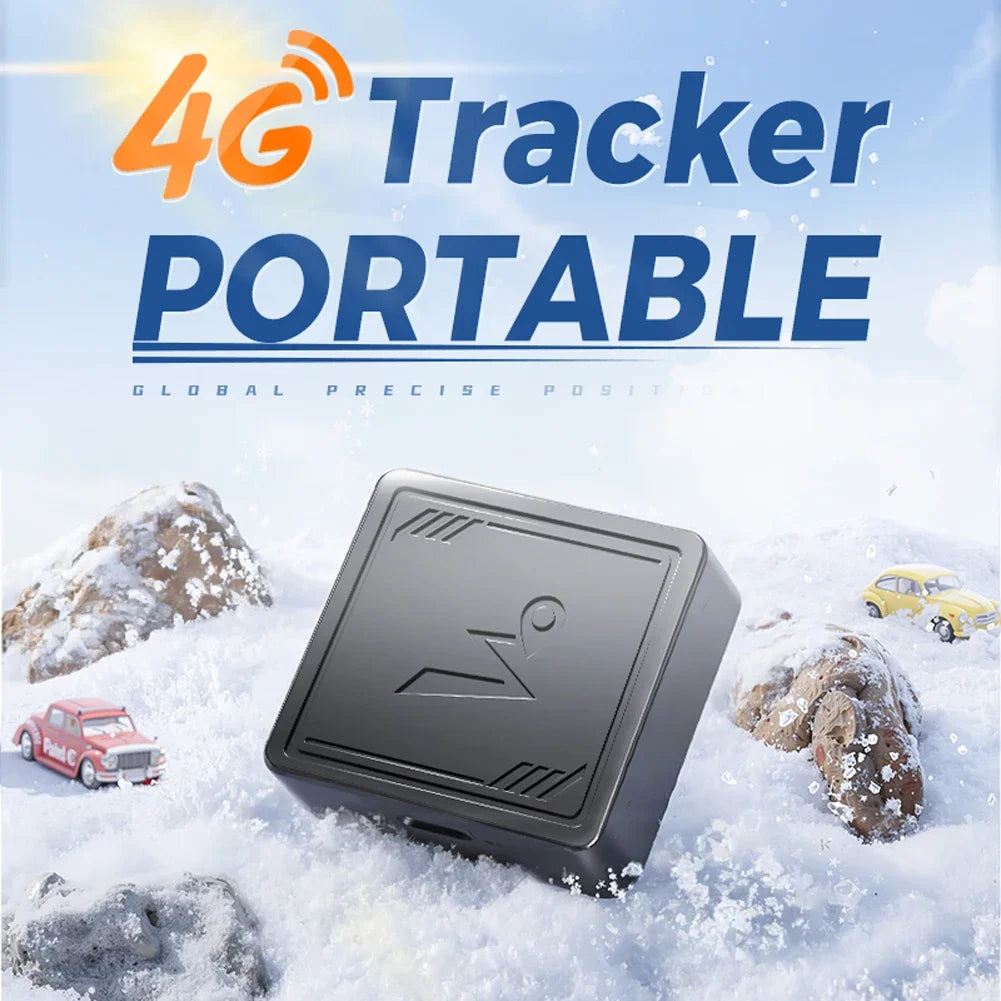 4G GPS Tracker Mini Vehicle GPS Locator Anti-Lost Recording Tracking Device with App Real Timing for Elderly Childrens Pets Car