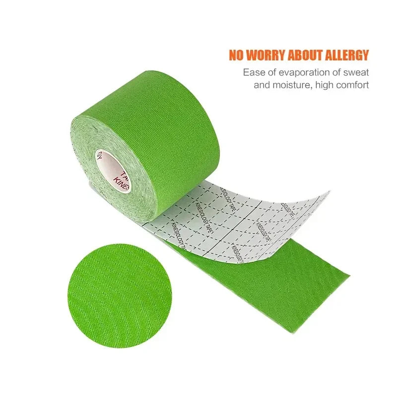 1/2Pcs Muscle Tape Sports Tape Kinesiology Tape Cotton Elastic Adhesive Muscle Bandage Care Physio Strain Injury Support